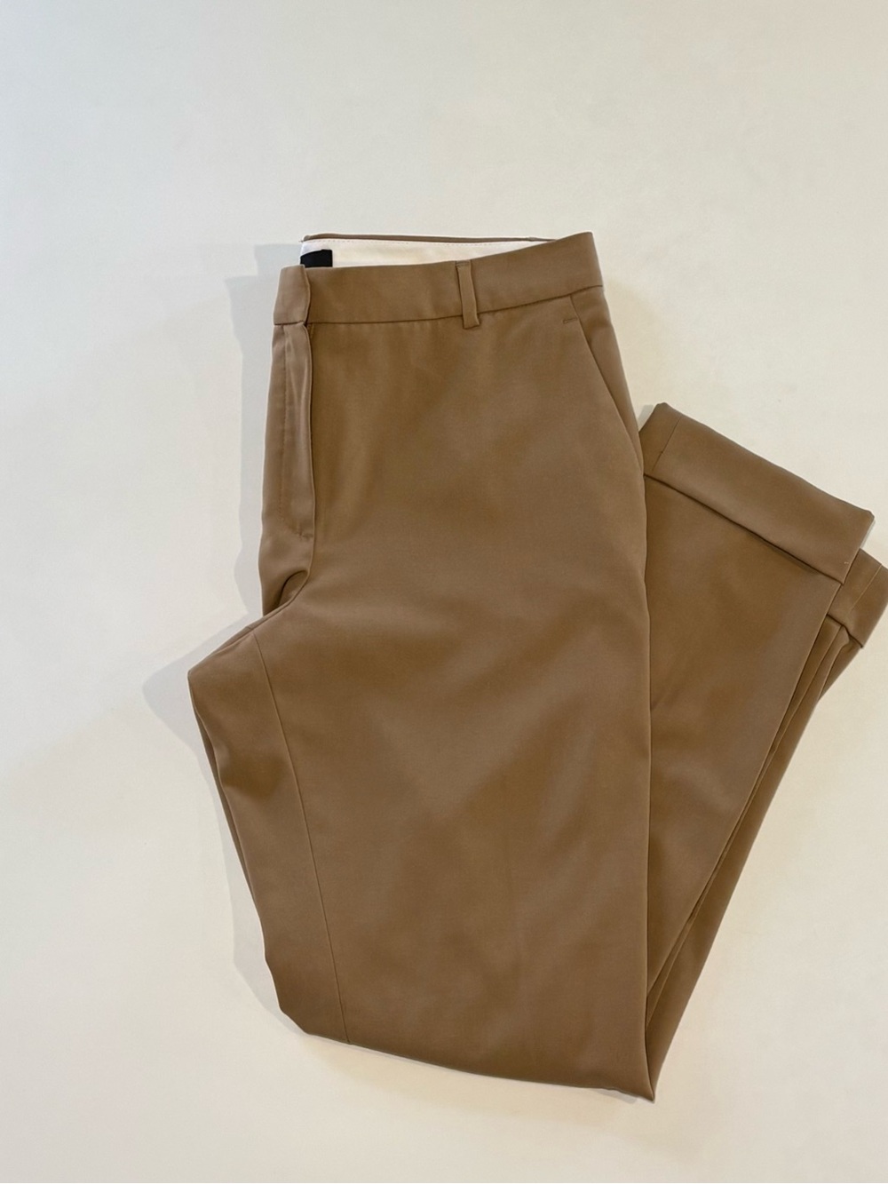 Women’s | Camel | 8 | Tailored Cropped Trousers | Mango